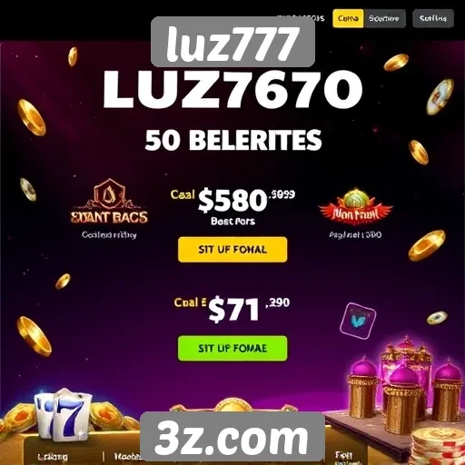 Promoções e bônus disponíveis no luz777