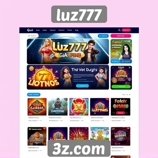 Usabilidade e design do site luz777